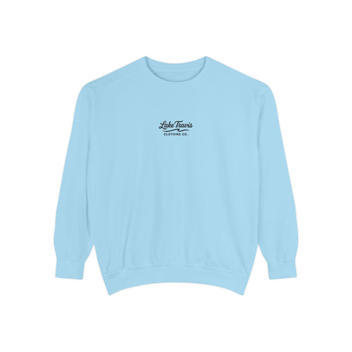 Black Embroidered Sweatshirt - Chambray - Front