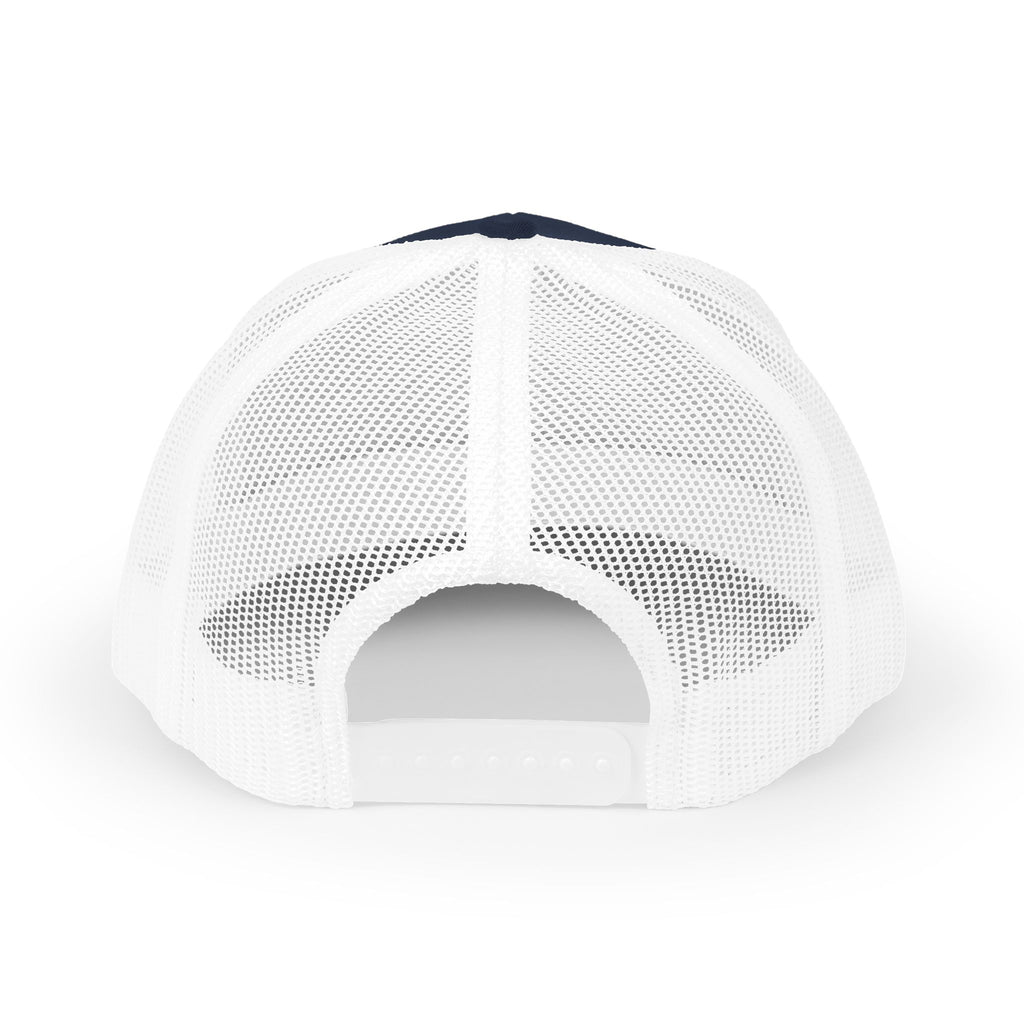 Logo Trucker Hat - Back - Navy / White