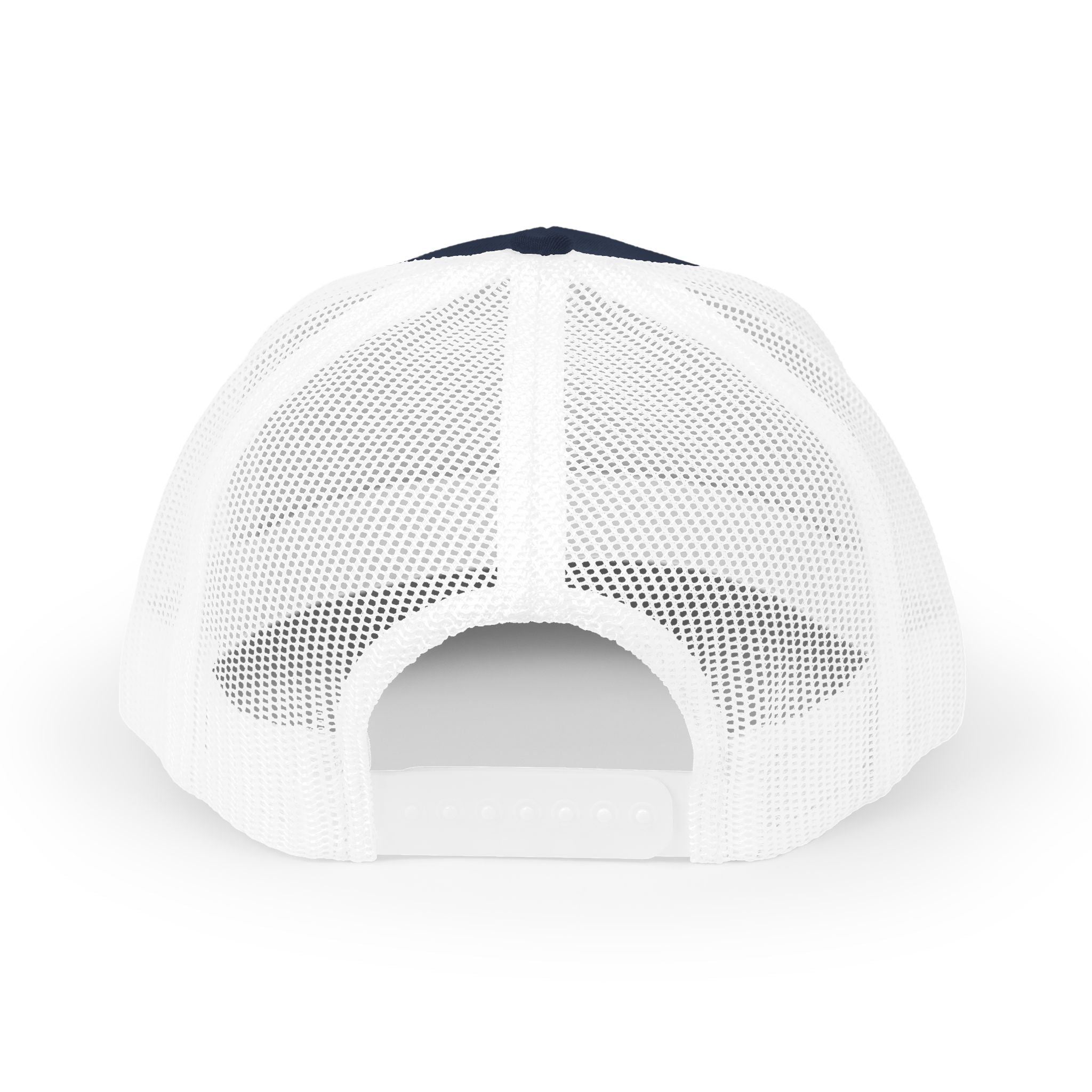 Logo Trucker Hat - Back - Navy / White