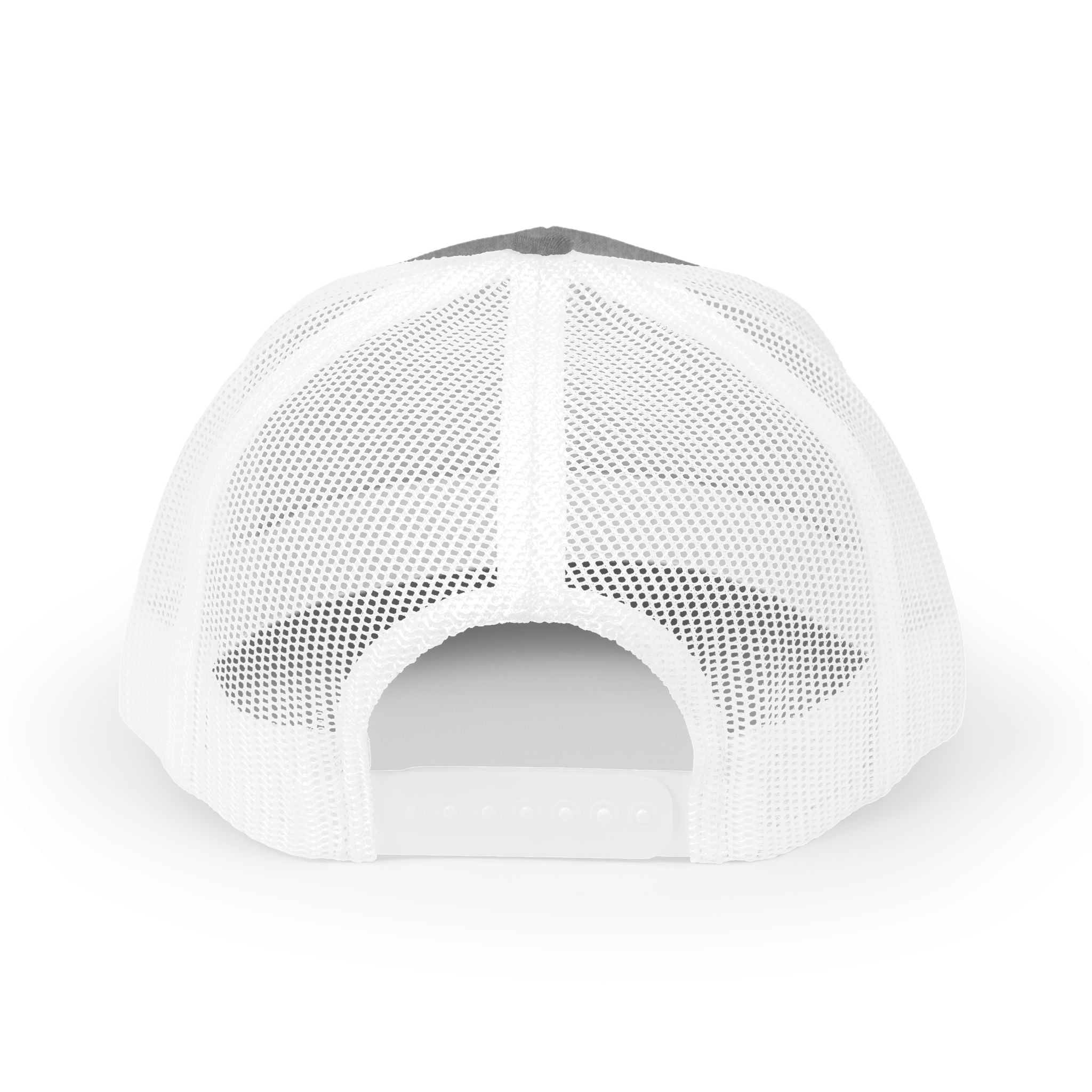 Logo Trucker Hat - Back - Heather Grey / White