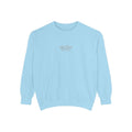 White Embroidered Sweatshirt - Chambray - Front