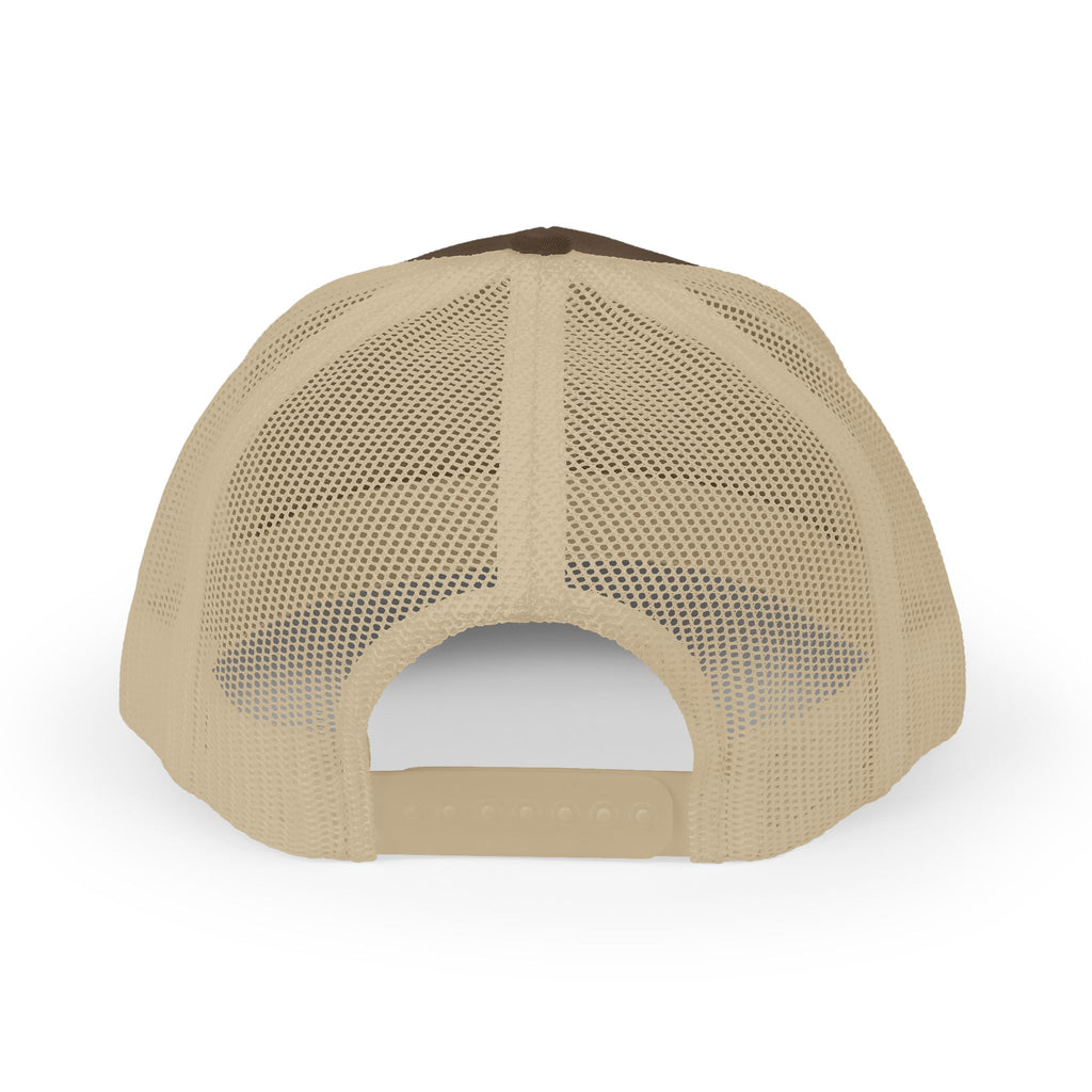 Logo Trucker Hat - Back - Brown / Khaki