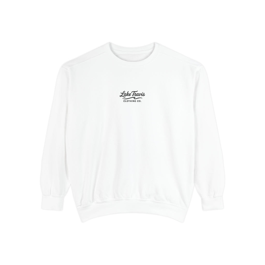 Black Embroidered Sweatshirt - White - Front