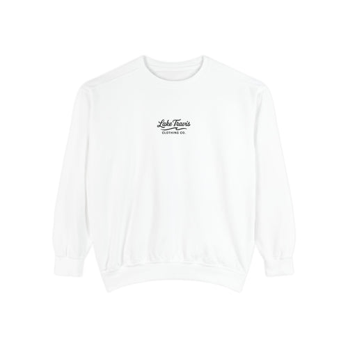Black Embroidered Sweatshirt - White - Front