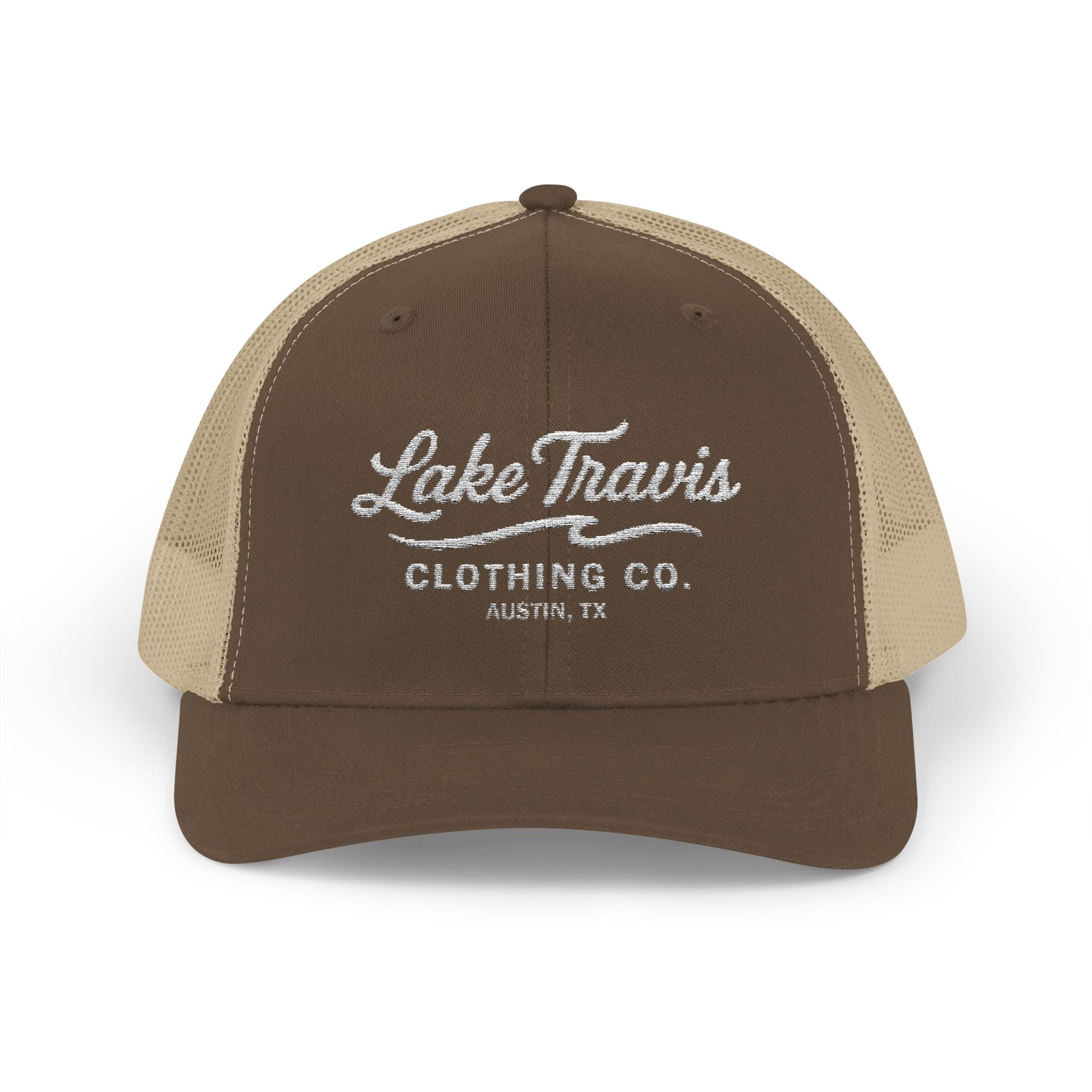 Logo Trucker Hat - Front - Brown / Khaki