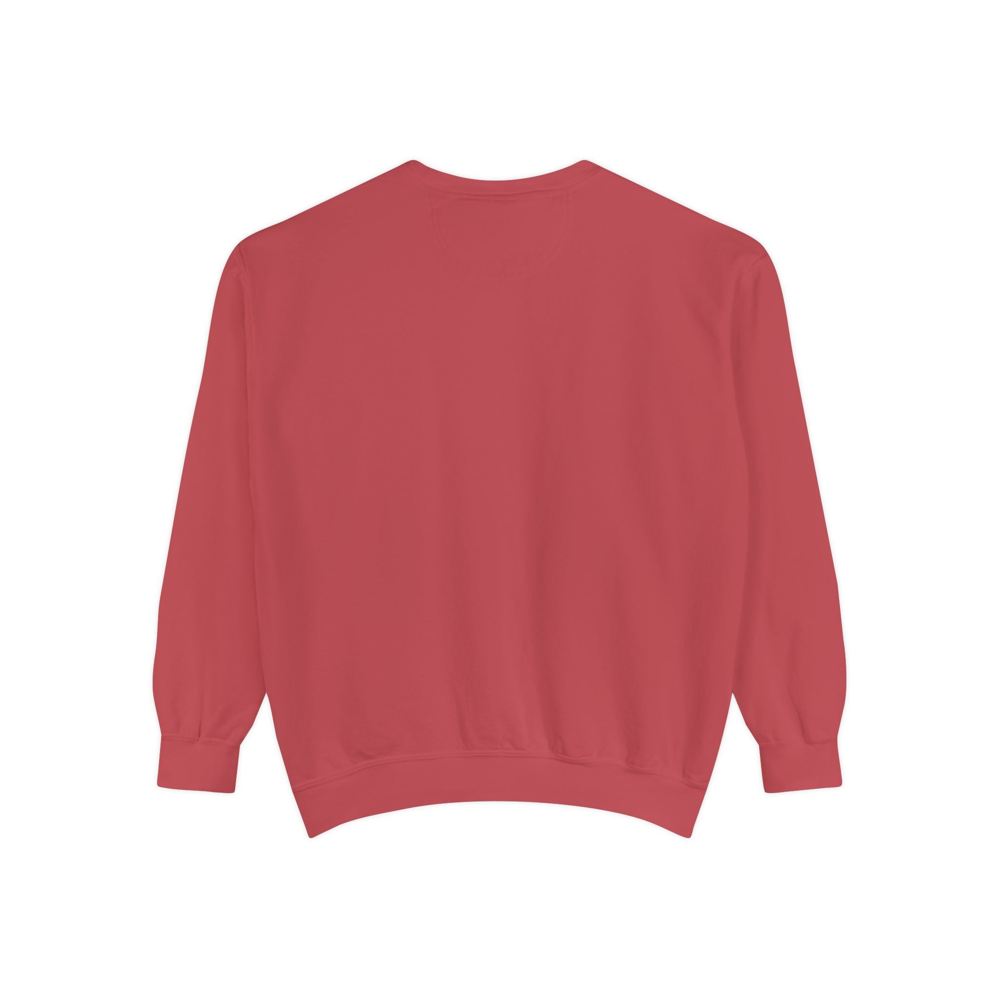Black Embroidered Sweatshirt - Crimson - Back