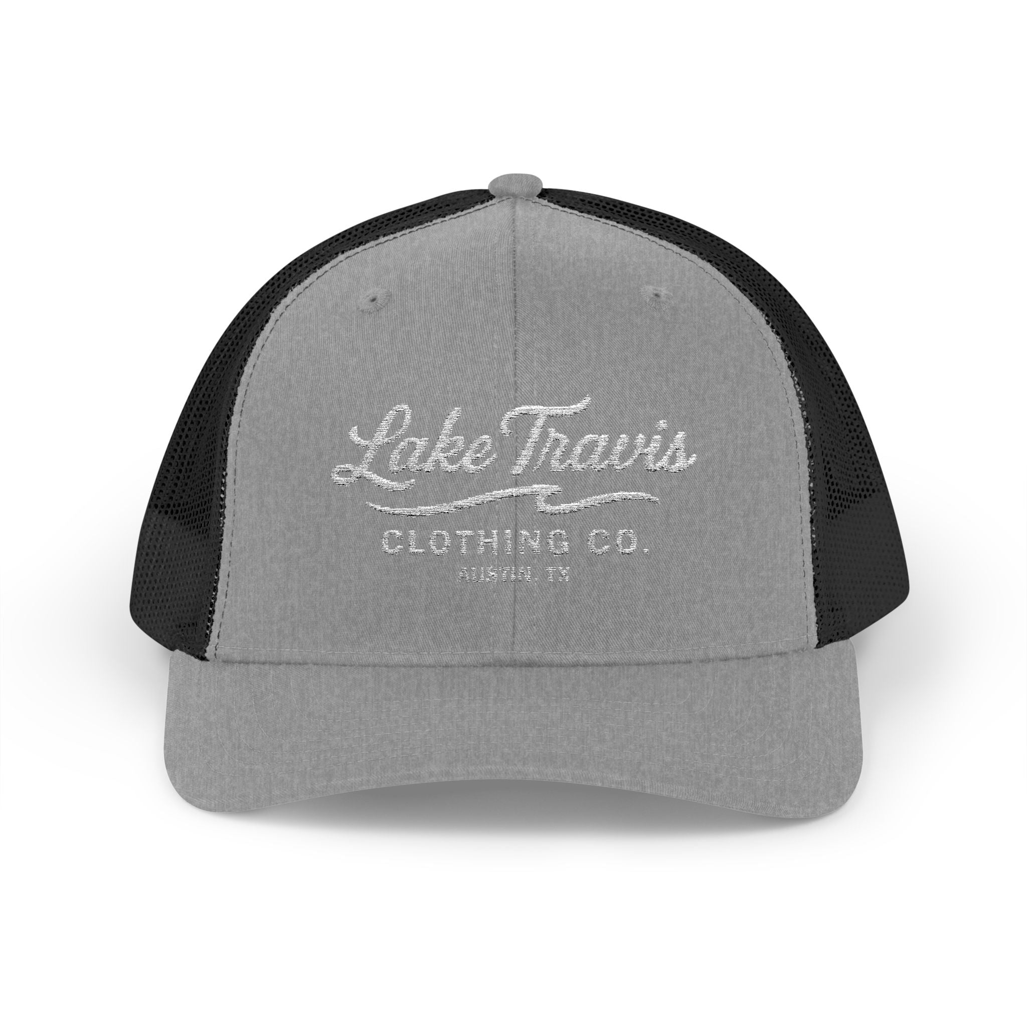 Logo Trucker Hat - Front - Heather Grey / Black