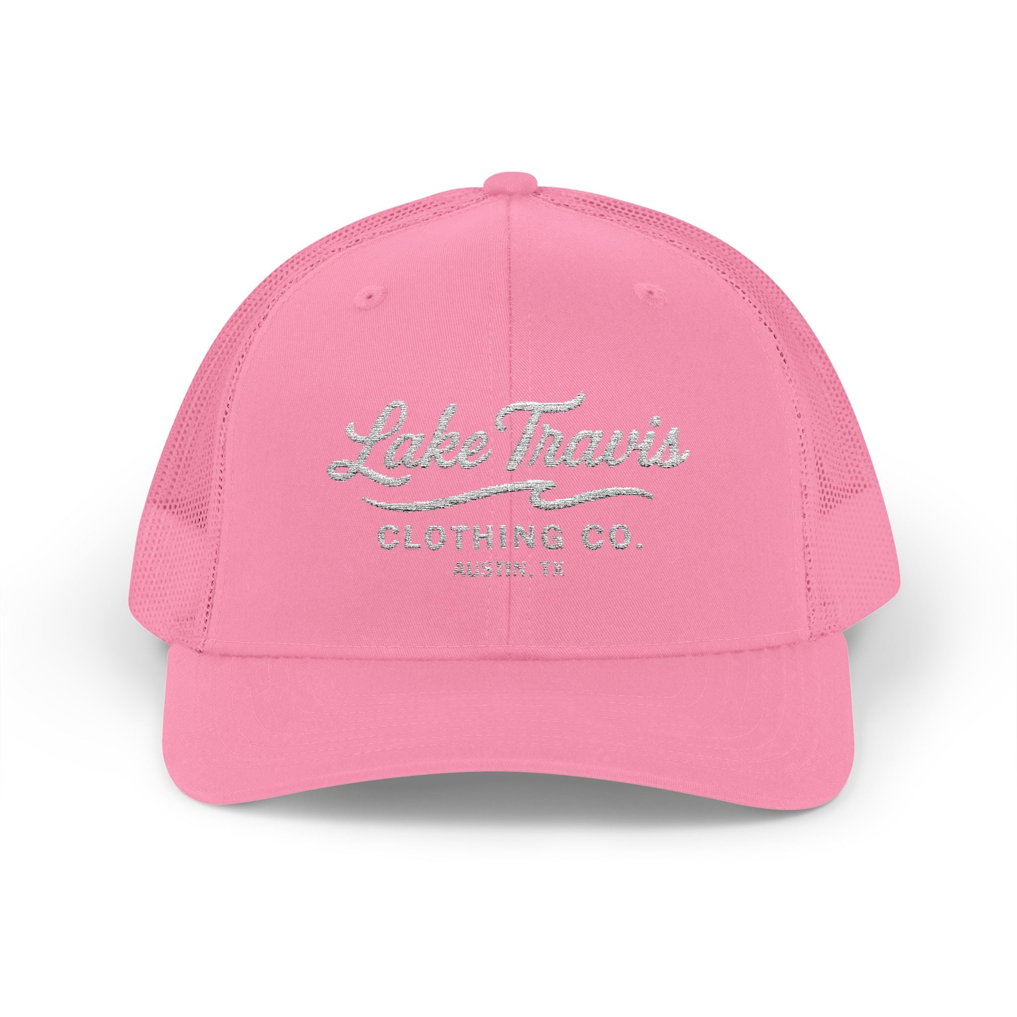 Logo Trucker Hat - Front - Pink